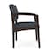 Lesro Lenox Wood Wide Guest Chair Wood Frame, Mocha, RS Night Sky Upholstery LW1201 - alternate 3